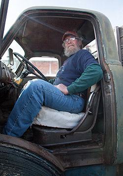 Dave in his GMC cab-over-engine